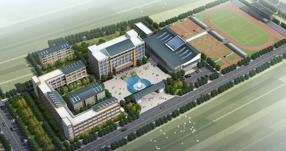 红原学校停车场